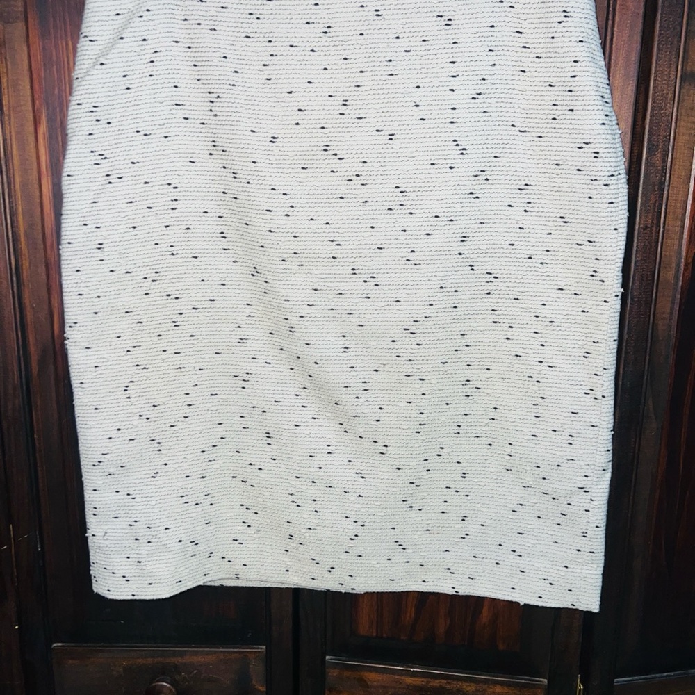Talbots White Pencil Skirt Knee-Length Casual‎